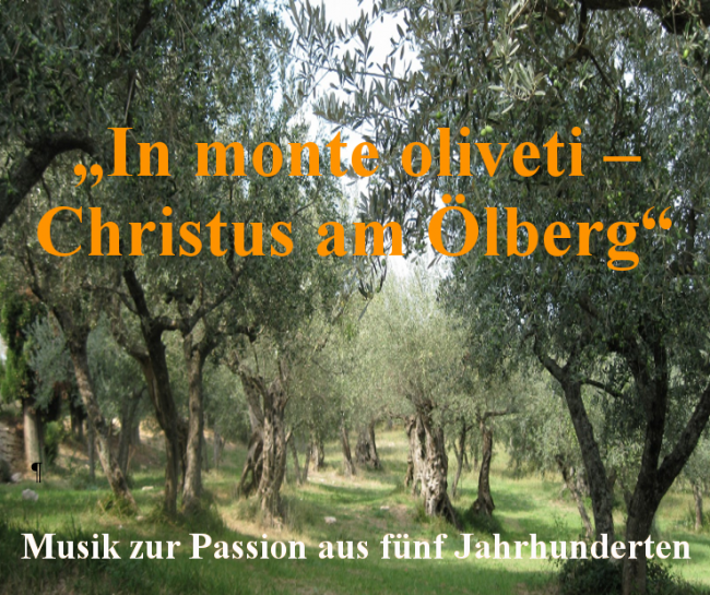 In monte oliveti – Christus am Ölberg