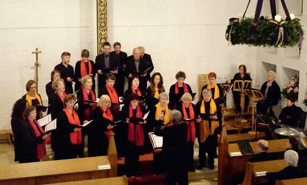 Kirchenchor bei der Adventsmusik