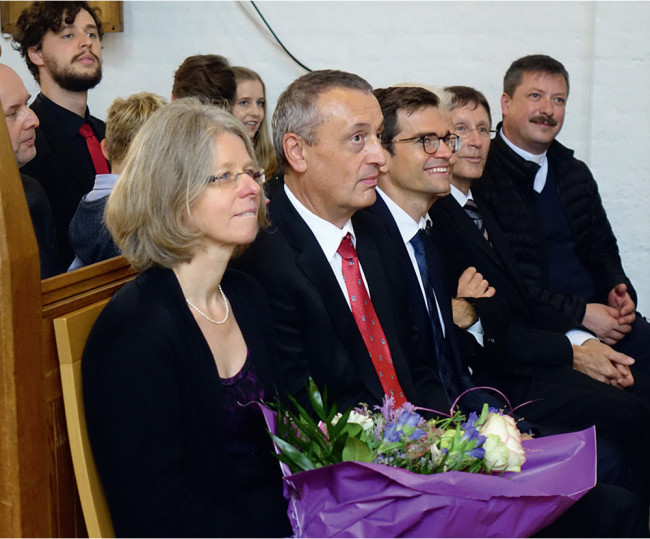 Familie Strauß bei der Amtseinführung