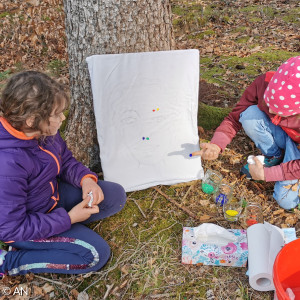 Kinderkreuzweg 2021 "Farben des Glaubens": das Schweißtuch der Veronika