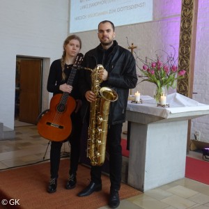 Live Music Now: Laura Lootens (Klassische Gitarre) und Jure Knez (Bariton-Saxophon)