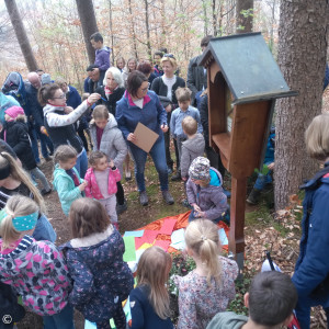 Ökumenischer Kreuzweg für Kinder und Familien 2022 - Station im Wald